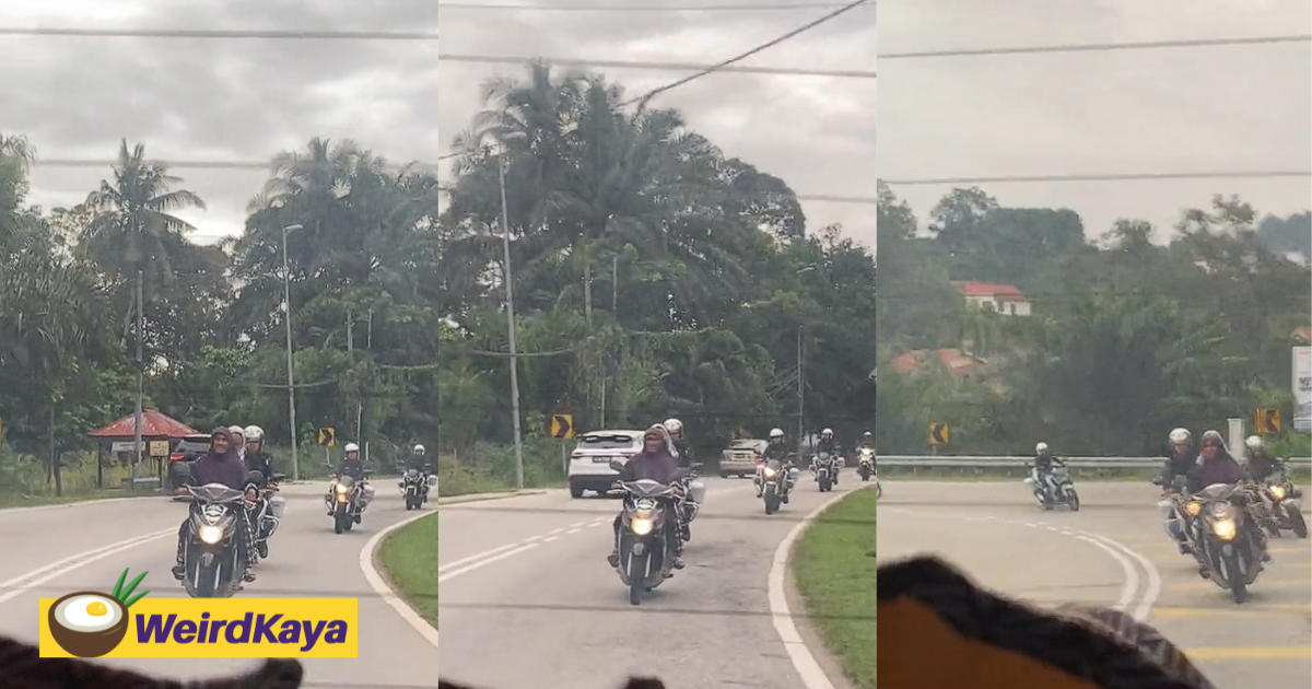 M'sian traffic police tail motorcylist who didn't wear a helmet like they're her escorts | weirdkaya