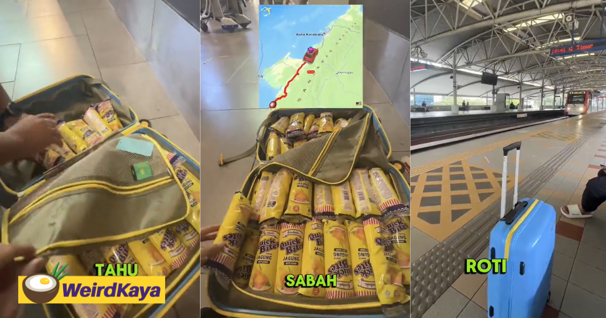 M'sian travels to kl just to stuff luggage with gardenia bread as they are rare in sabah | weirdkaya