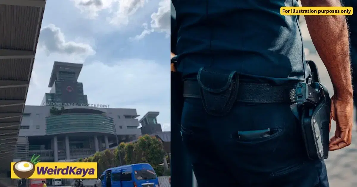 M'sian Man Tries To Touch Auxiliary Officer's Gun At Woodlands Checkpoint, Jailed 6 Weeks