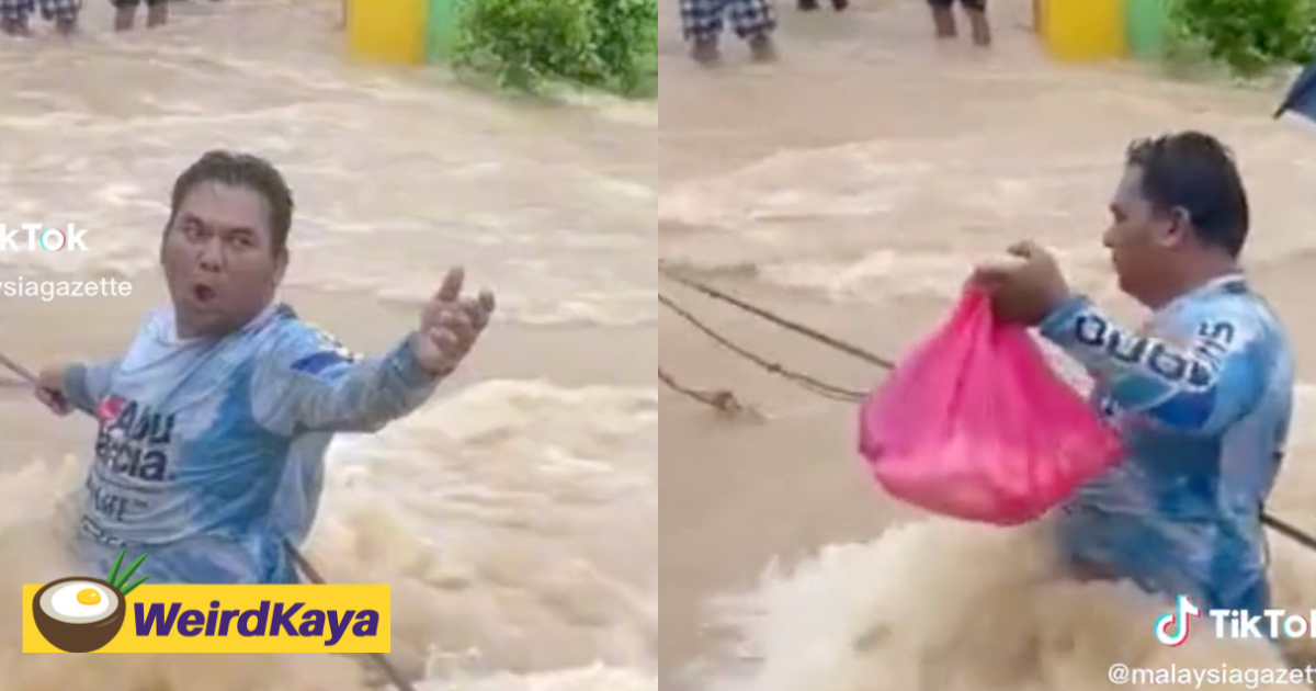 M'sian uncle praised for risking life to save flood victims in johor  | weirdkaya