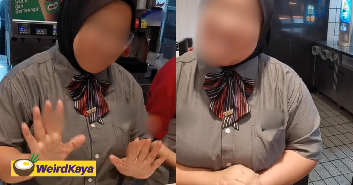 M’sian upset after being told to eat elsewhere as she brought food to fast food outlet | weirdkaya