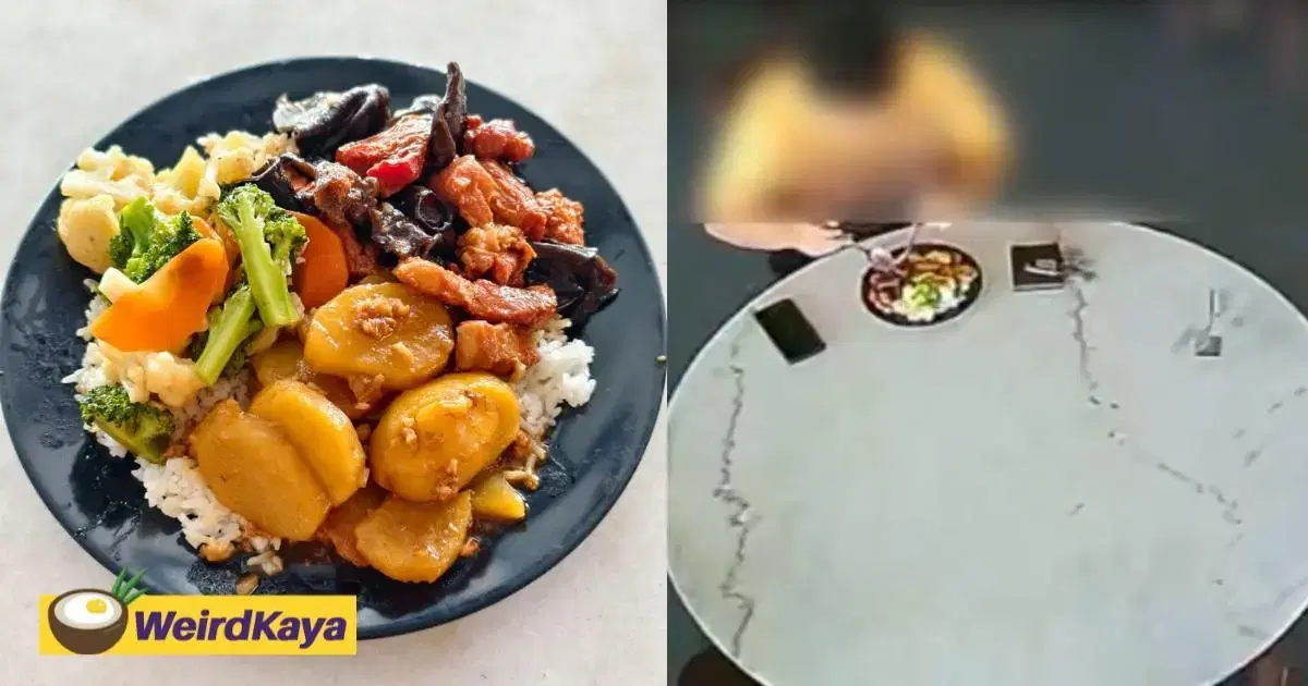 M’sian Vendor Claims Student Rearranged RM18 Economy Rice To Make It Look Smaller | WeirdKaya