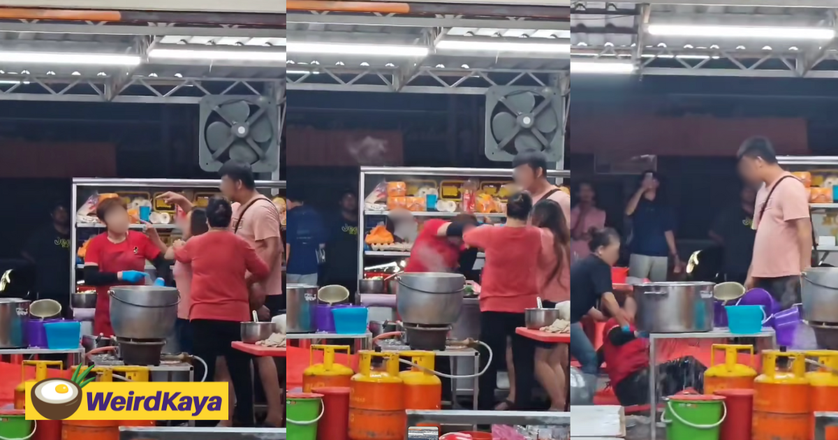 M'sian woman angrily pulls vendor's hair following heated argument over food prices | weirdkaya