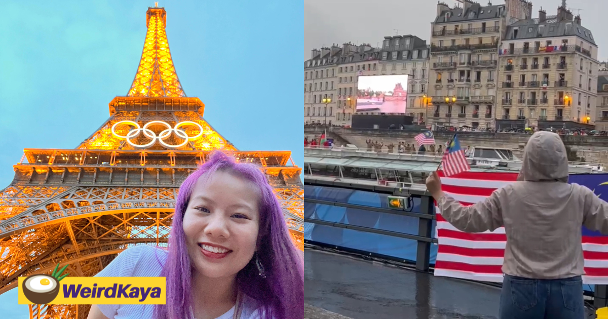 M’sian Woman Flies All The Way To Paris To Catch M’sian Olympic Athletes In Action