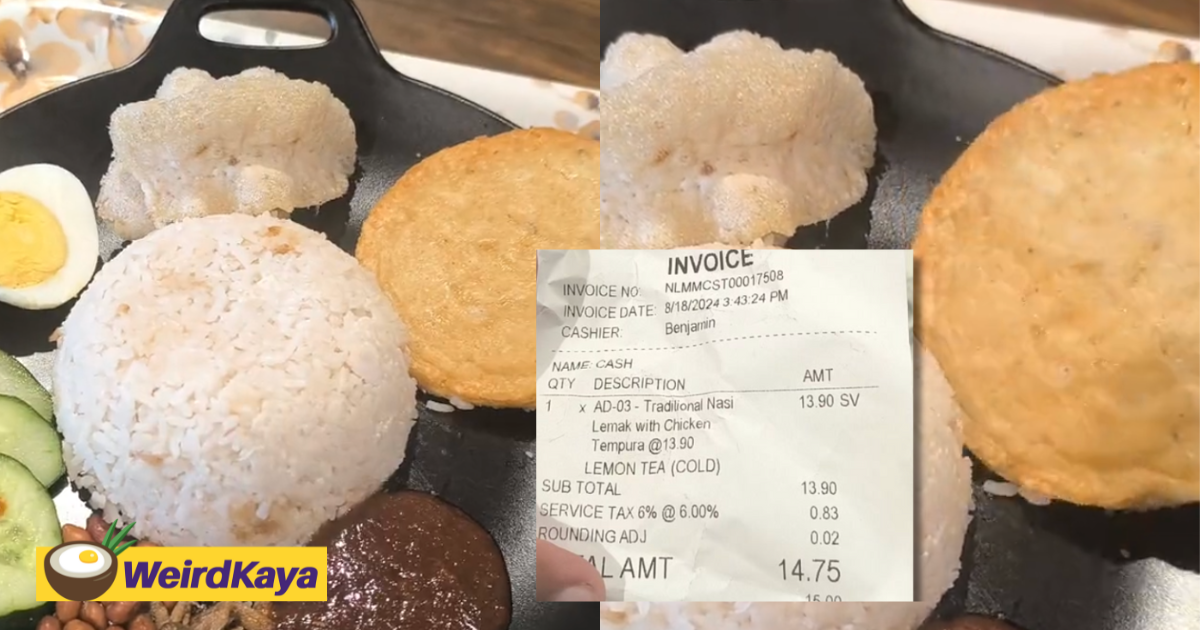 M'sian Woman Orders RM14 Nasi Lemak With Chicken Tempura, Gets Patty Instead