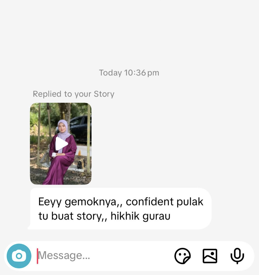 M’sian Woman Shares Hurtful DM From Stranger Who Fat-Shamed Her, Then Claimed It Was ‘Just A Joke’
