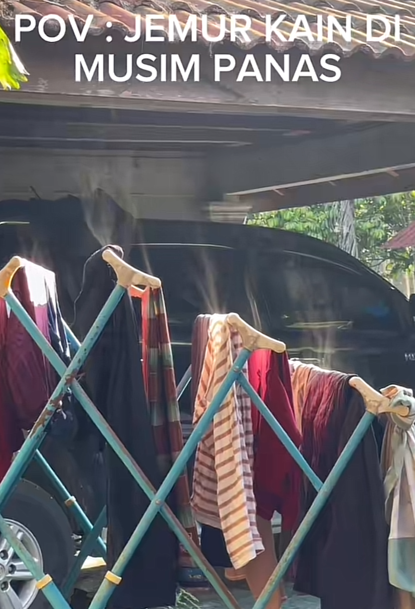 M’sian woman shocked to see smoke emitting from clothes she hung out to dry | weirdkaya