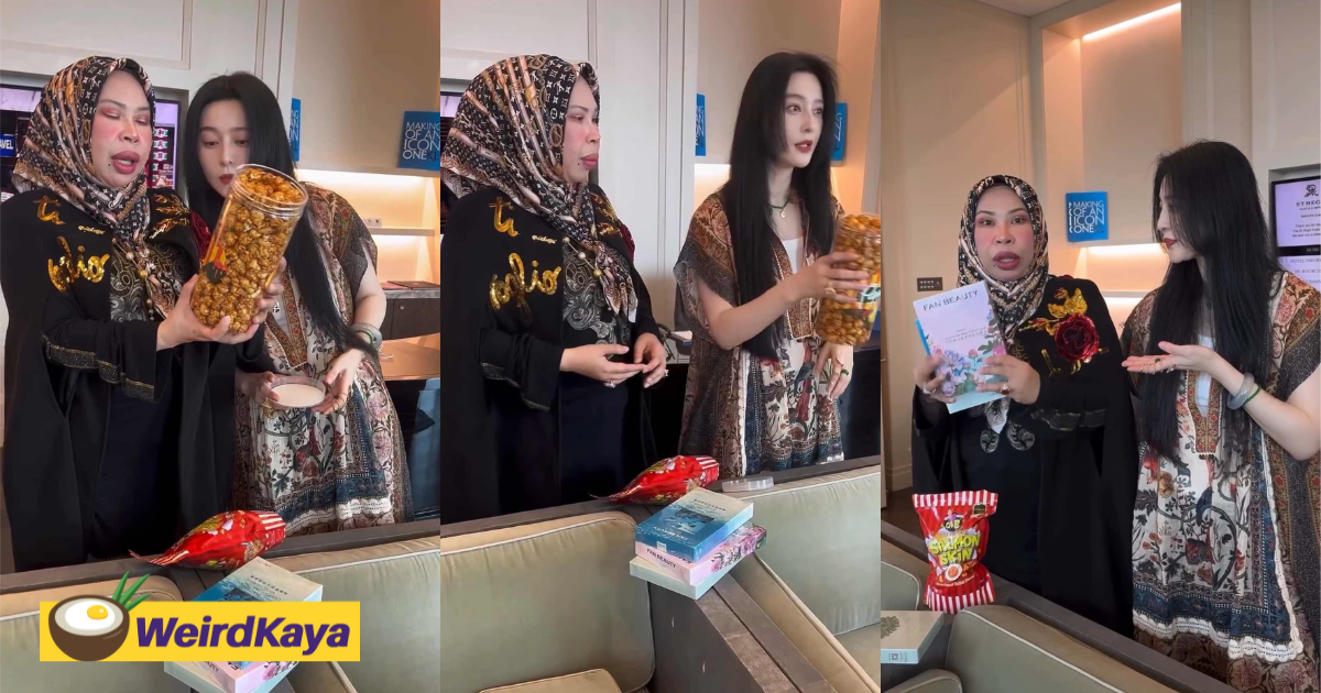 M'sians amazed by fan bingbing & dato seri vida exchanging gifts while casually talking in mandarin | weirdkaya