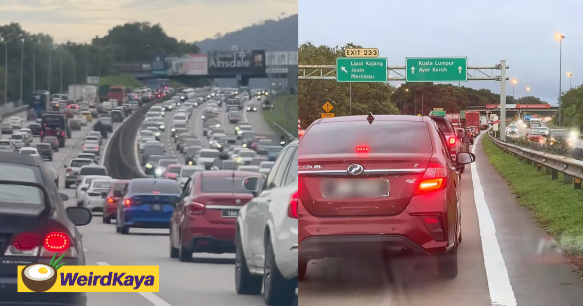 M'sians Endure 8-Hour Drive From JB To KL After Christmas Weekend, Left With Sore Behinds | WeirdKaya