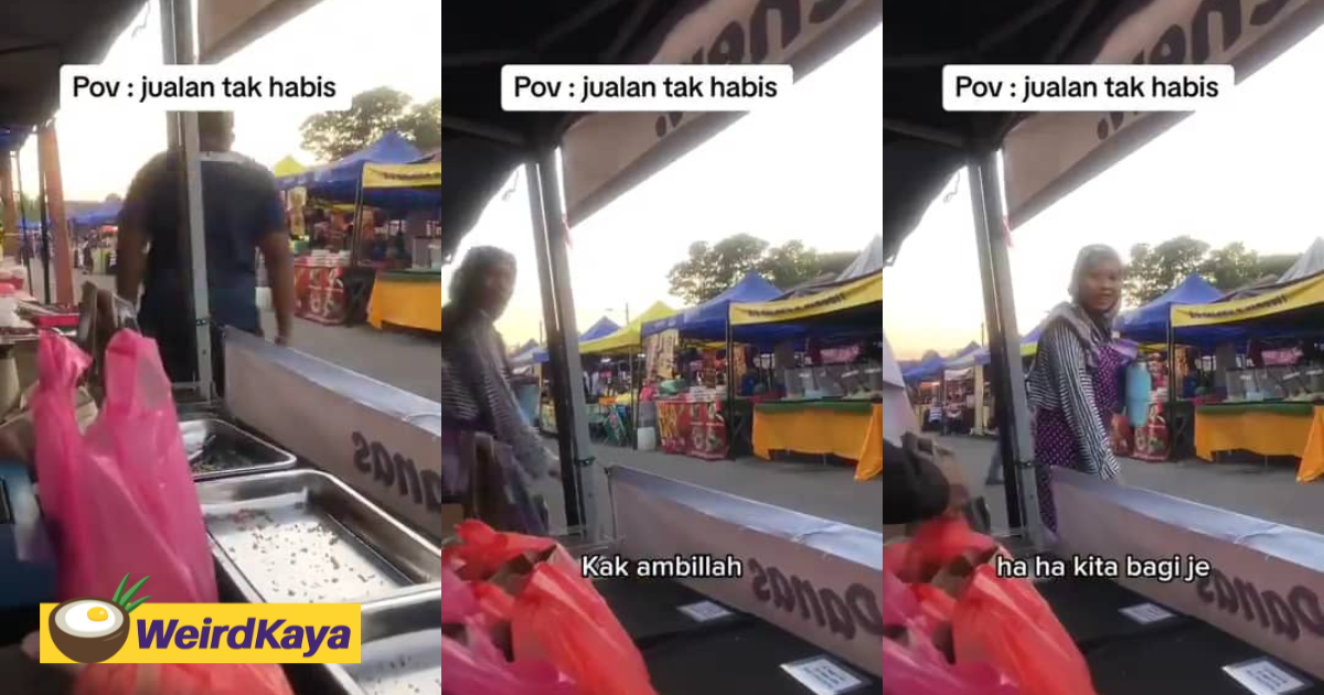 M'sians praise vendor for giving unsold food for free at bazaar | weirdkaya