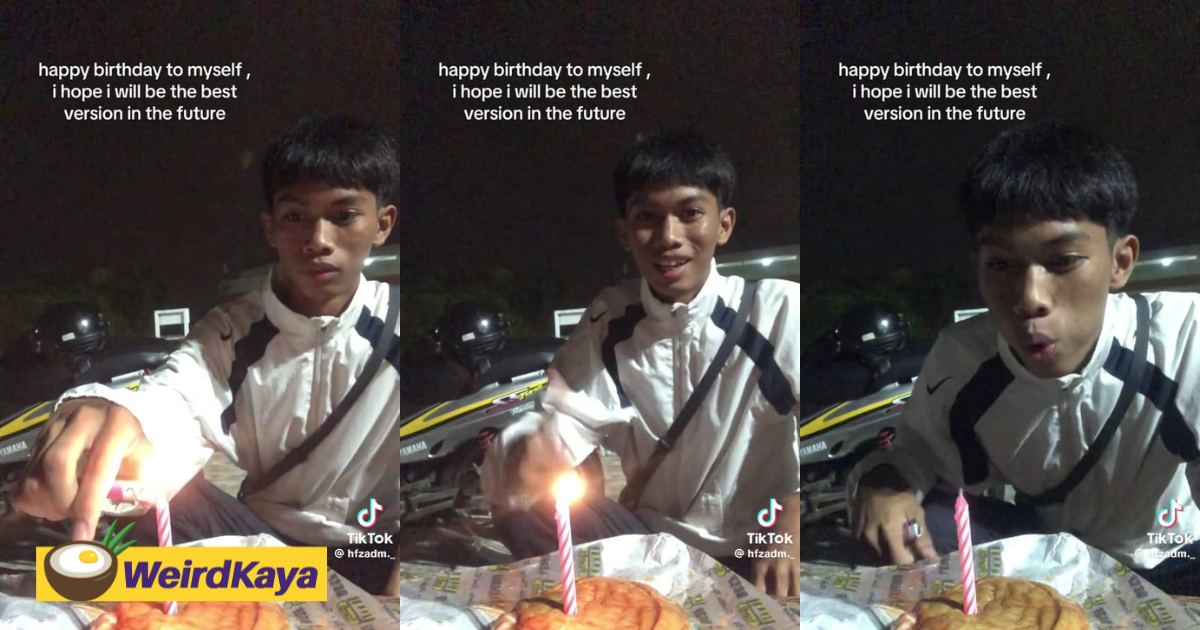 M'sians saddened to see 17yo boy celebrating birthday alone with ramly burger | weirdkaya