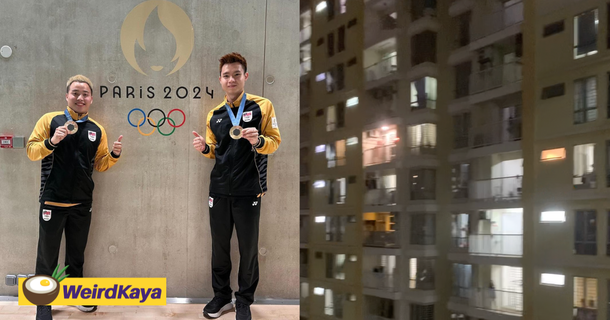 M’sians scream their lungs out at kl condo as aaron-wooi yik win olympic bronze medal | weirdkaya