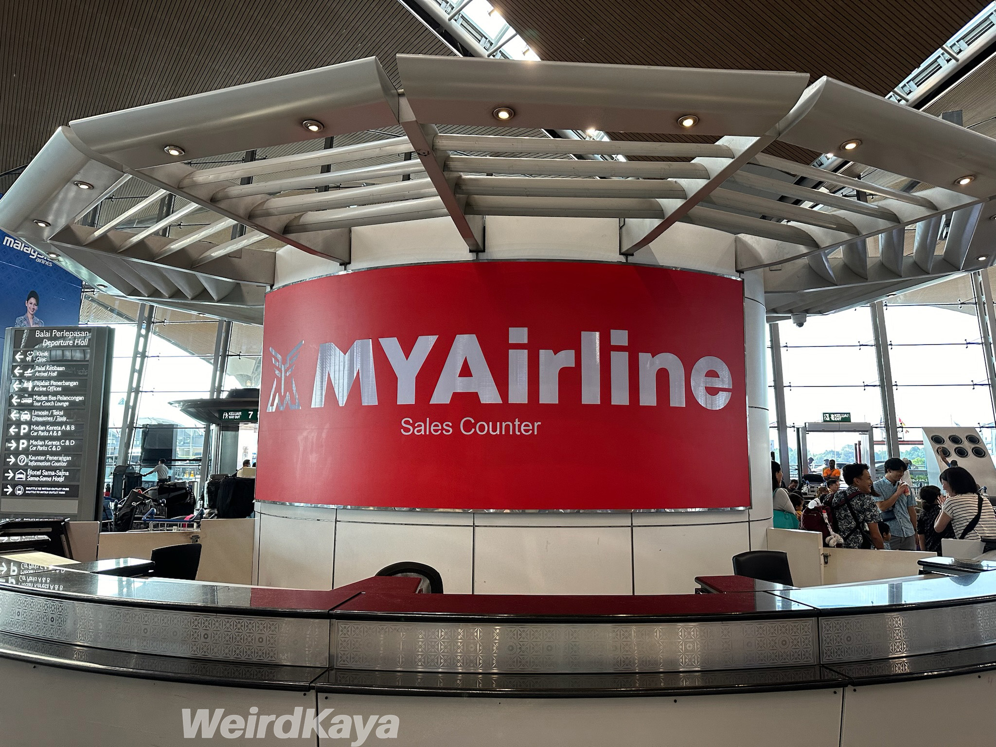 Myairline service counter