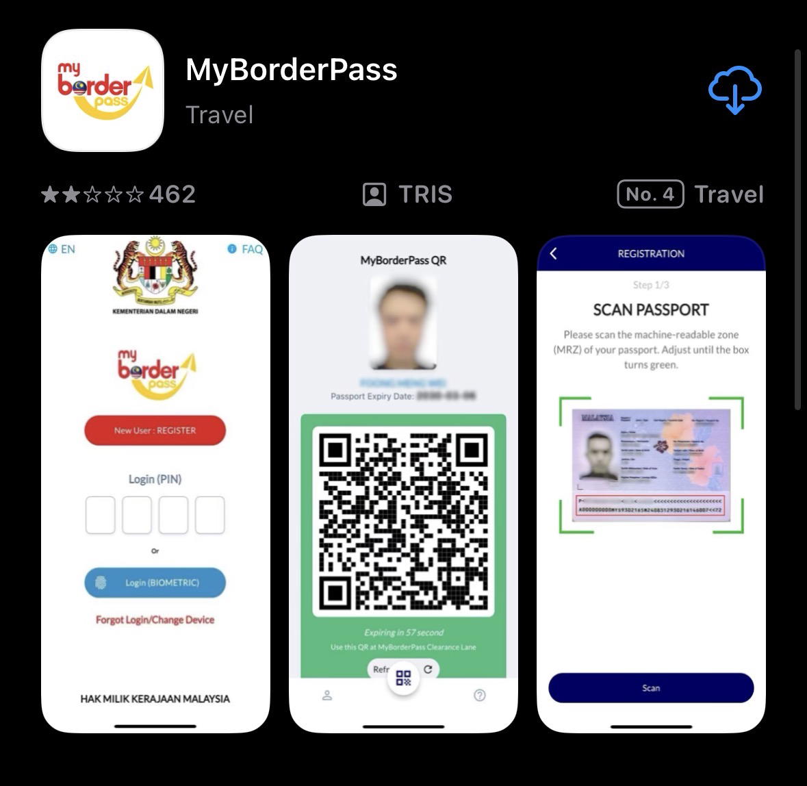 MYBORDERPASS 应用商店