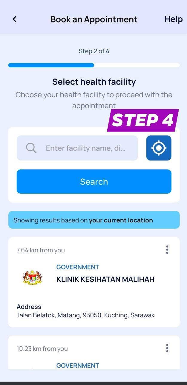 mysejahtera booking appointment
