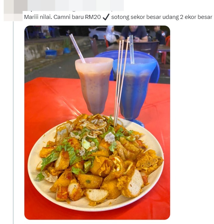 'ridiculous! ' — m'sian man shocked by a plate of colek which cost up to rm71