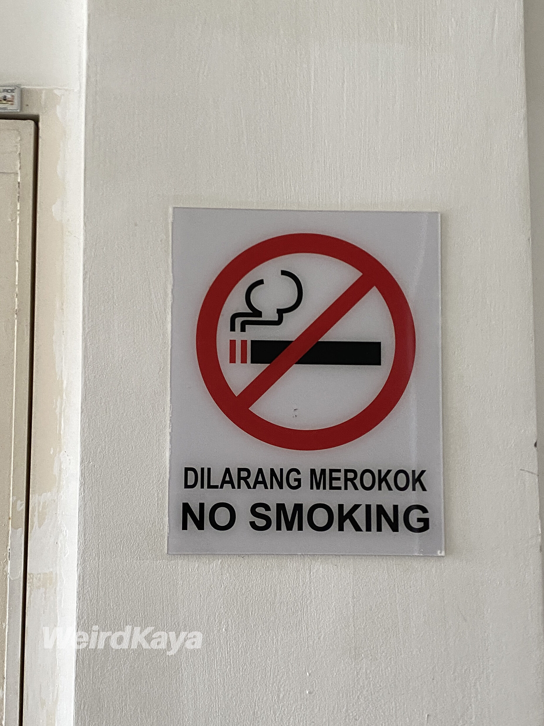 No smoking sign