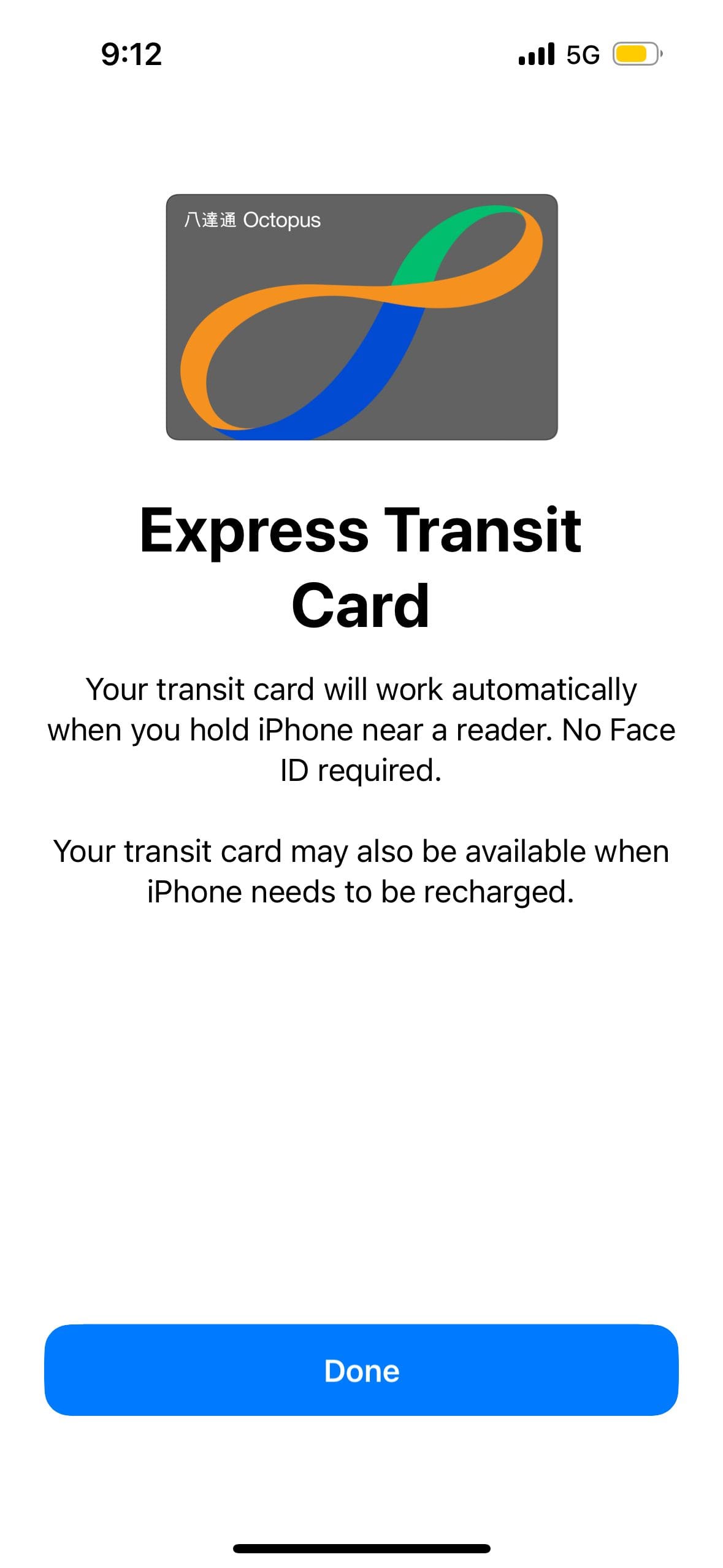 Octopus Card Apple Pay