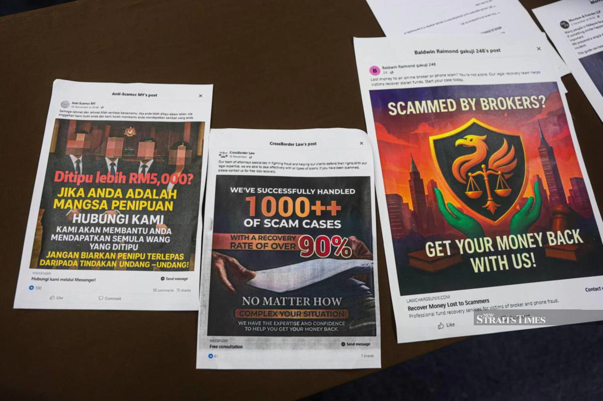 Online ads of fake legal firms