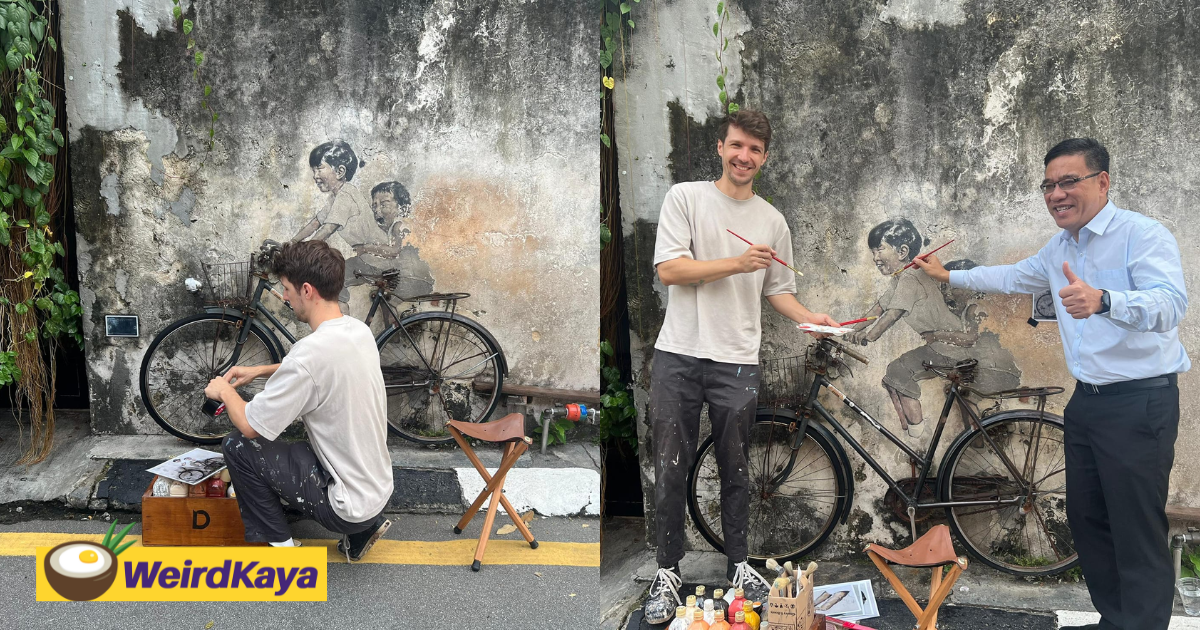 Original Artist Behind Penang’s Iconic Murals Will Be Restoring It After 12 Years