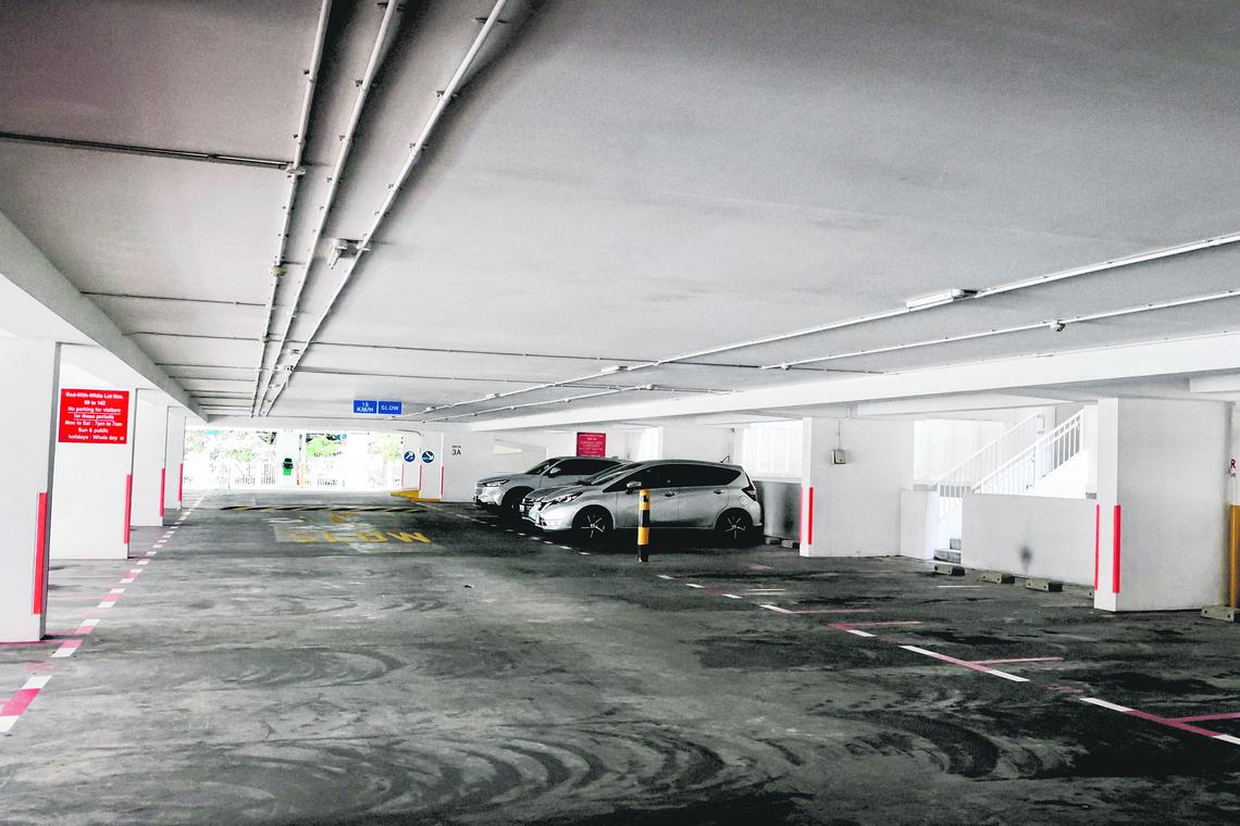Parking lot where cheating S'porean couple were found