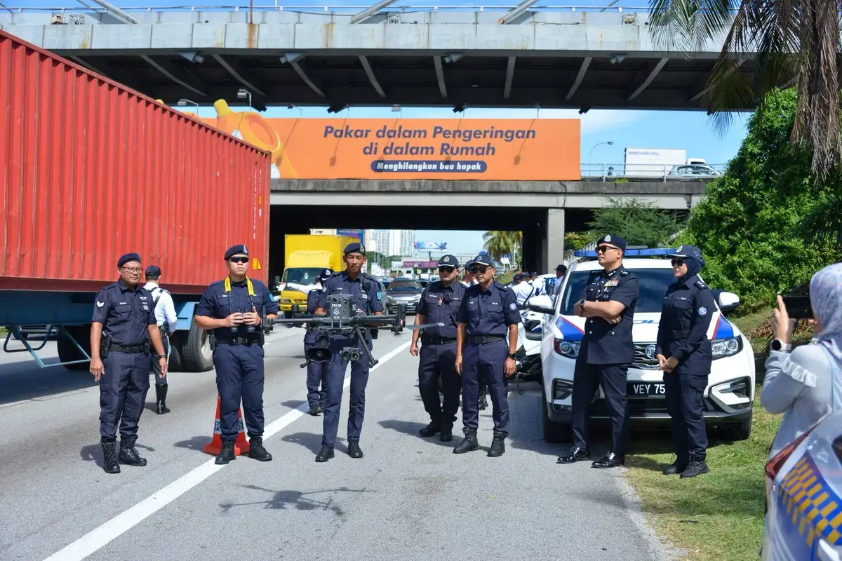 PDRM starting drone catch riders not using motorcycle lane