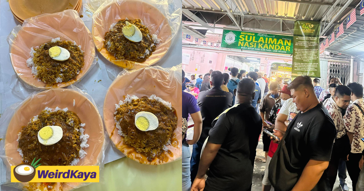 Penang nasi kandar stall goes viral again by selling per plate for just rm1 | weirdkaya