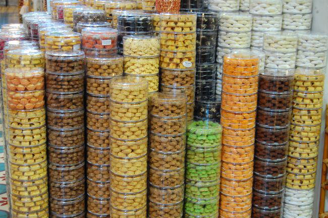 Varied raya biscuits.