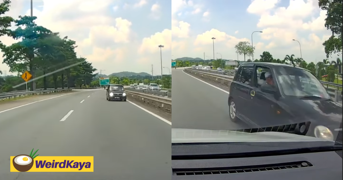 Perodua Kelisa Seen Driving Against Traffic Flow At Johor Highway, Police Investigating