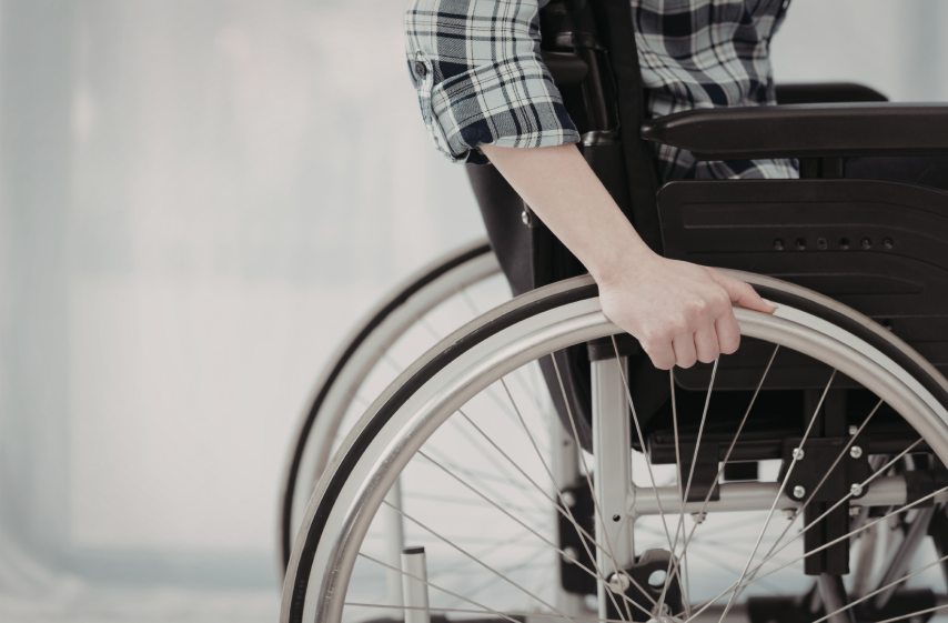 person in a wheelchair