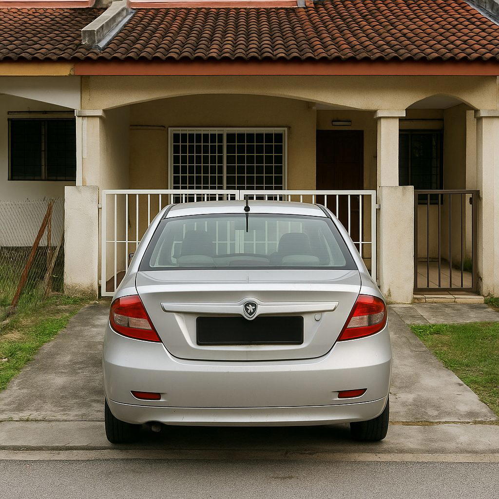 Persona parking infront