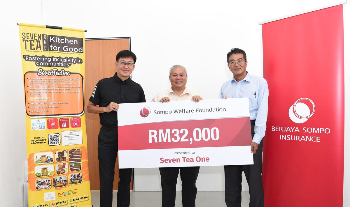 Sompo welfare foundation grants rm32,000 to seven tea one for halal herbal tea centre | weirdkaya