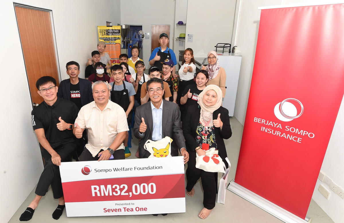 Sompo welfare foundation grants rm32,000 to seven tea one for halal herbal tea centre | weirdkaya