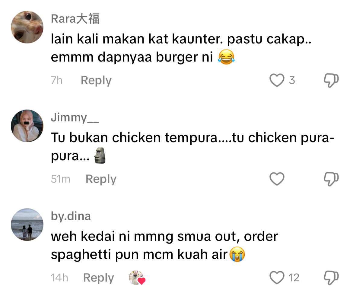 Gadis kesal nasi lemak chicken tempura diganti patty ayam, kecewa bayar mahal tapi ditipu. | weirdkaya