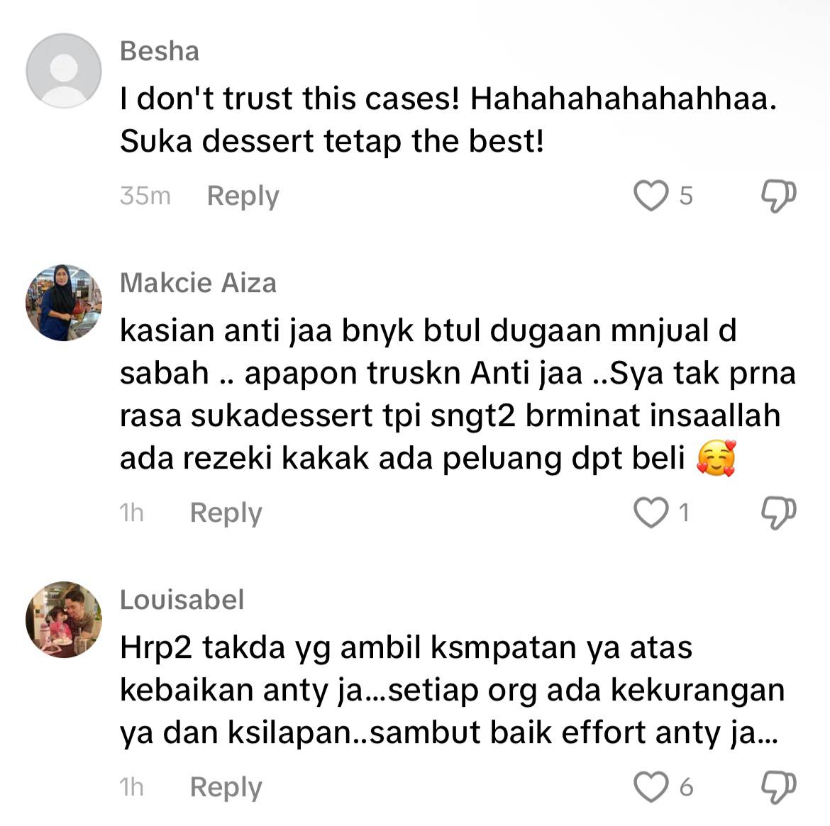 Kek masam & rosak, suka dessert ambil inisiatif bayar semula wang pelanggan... Beri duit tambahan tanda permohonan maaf. | weirdkaya