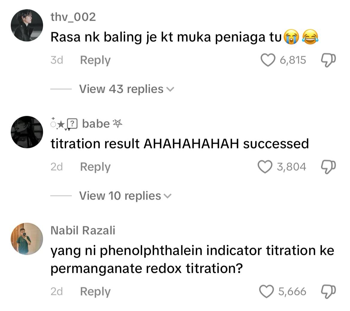 "Macam Result Titration" - Netizen Label Cuka Bawang Martabak Persis Bahan Uji Kaji Makmal | WeirdKaya