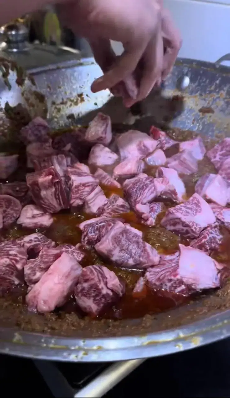 Masak rendang wagyu A5