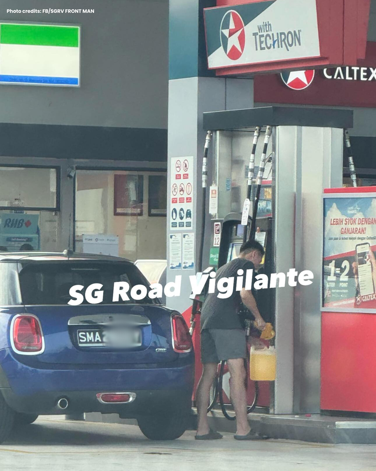 pic 2 SG-Registered Car Driver Spotted Pumping RON95 In JB, Even 'Tapau' A Full Bottle Of It.png