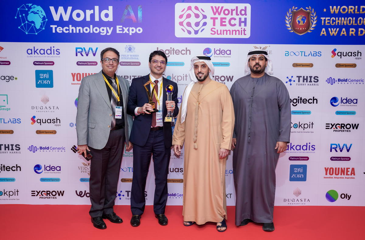 Picture 1_Award of Best AI Solution Provider by World AI Tech Summit Dubai