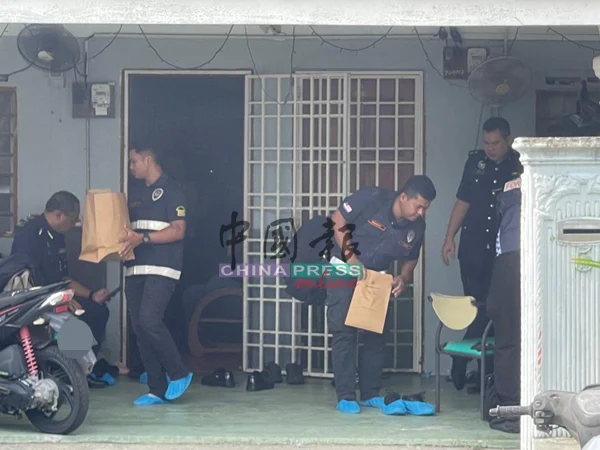 Police at scene of knife attack in Penang