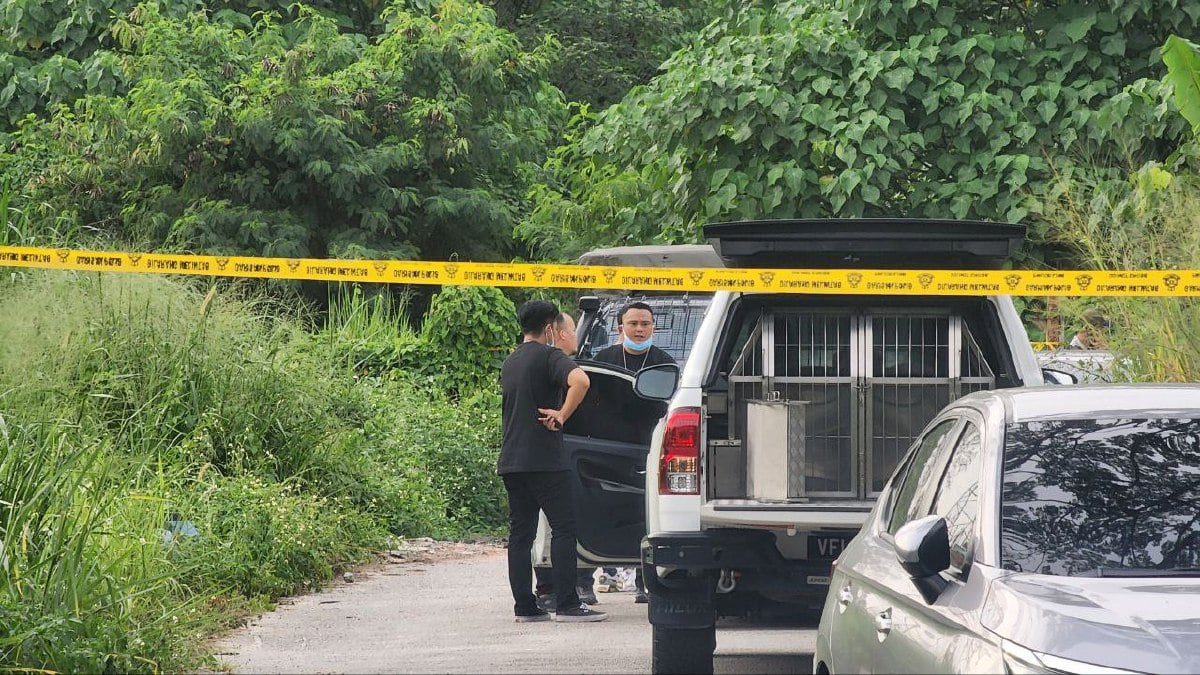 Police at scene where woman's body was found at Seri Kembangan