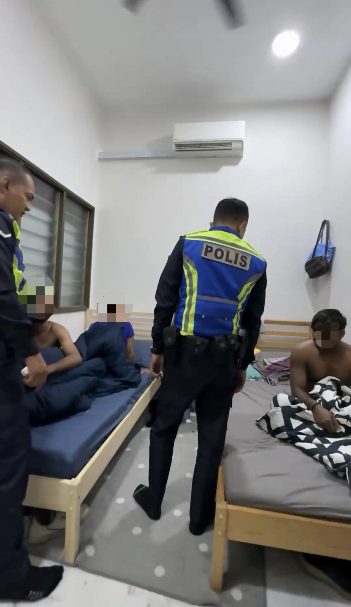 Police investigating the maid