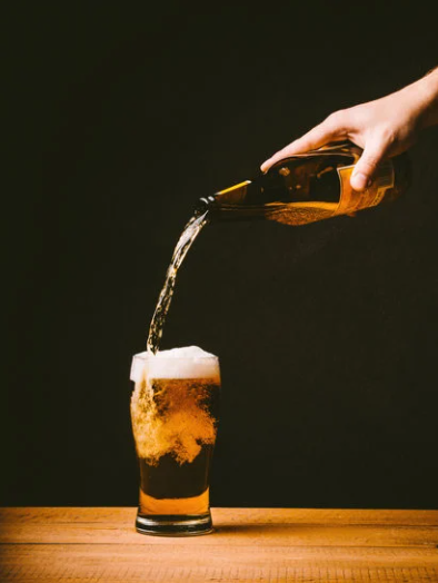 pouring beer
