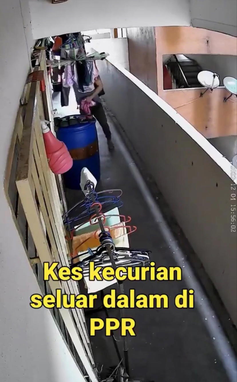 M'sian man caught doing 'last minute shopping' by stealing underwear at ppr in kl