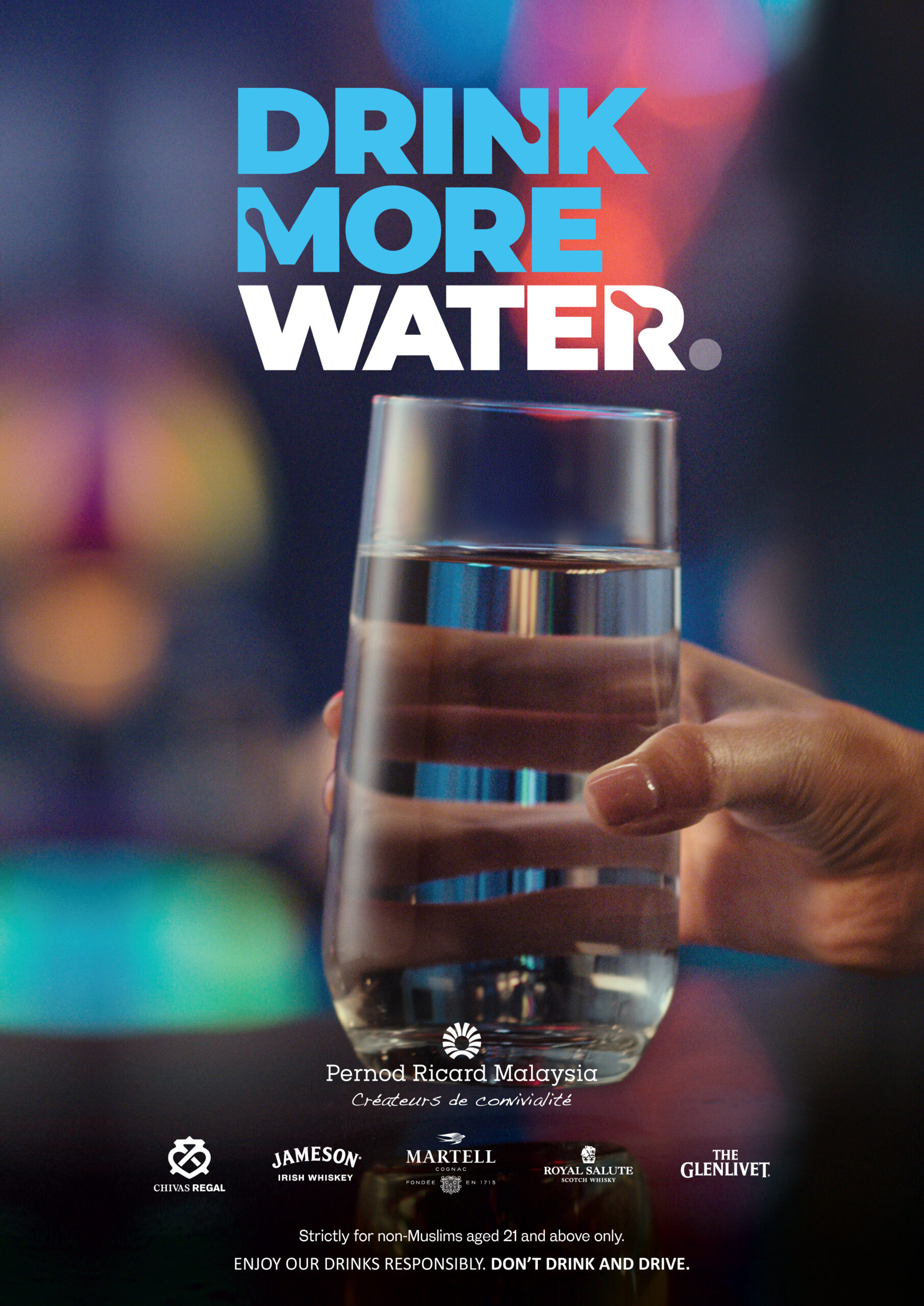Pernod ricard launches ‘drink more water’ campaign in malaysia | weirdkaya