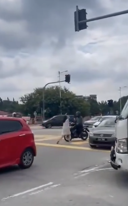 random attack on street