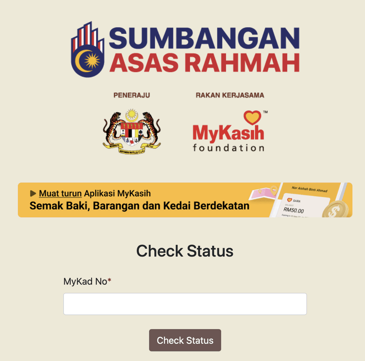 RM100 SARA Aid For Malaysians Above RM100