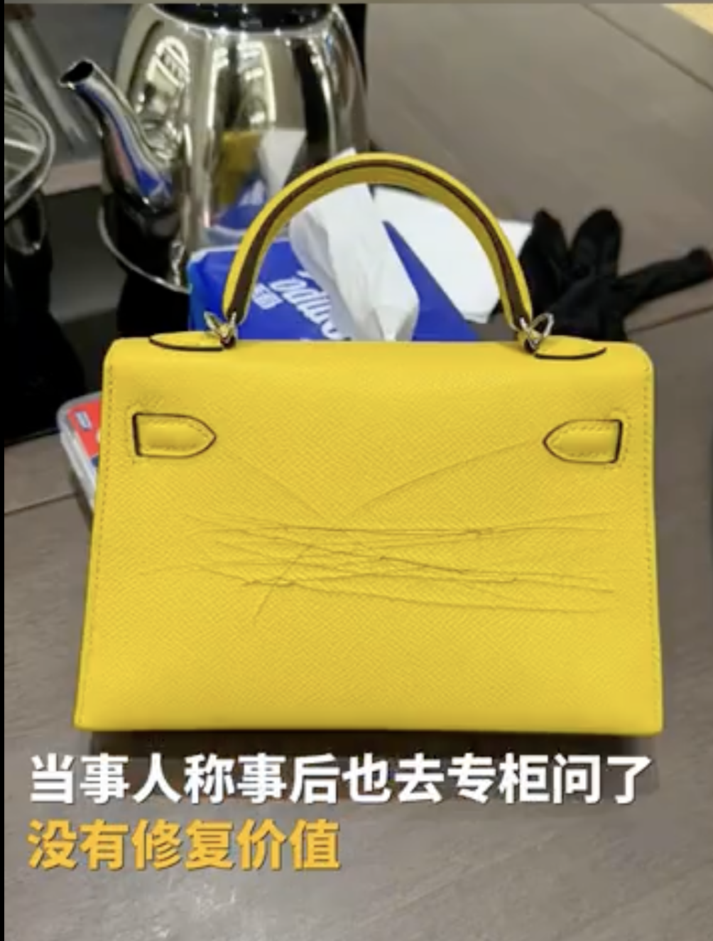 Rm105k hermès bag the china women scratched 2