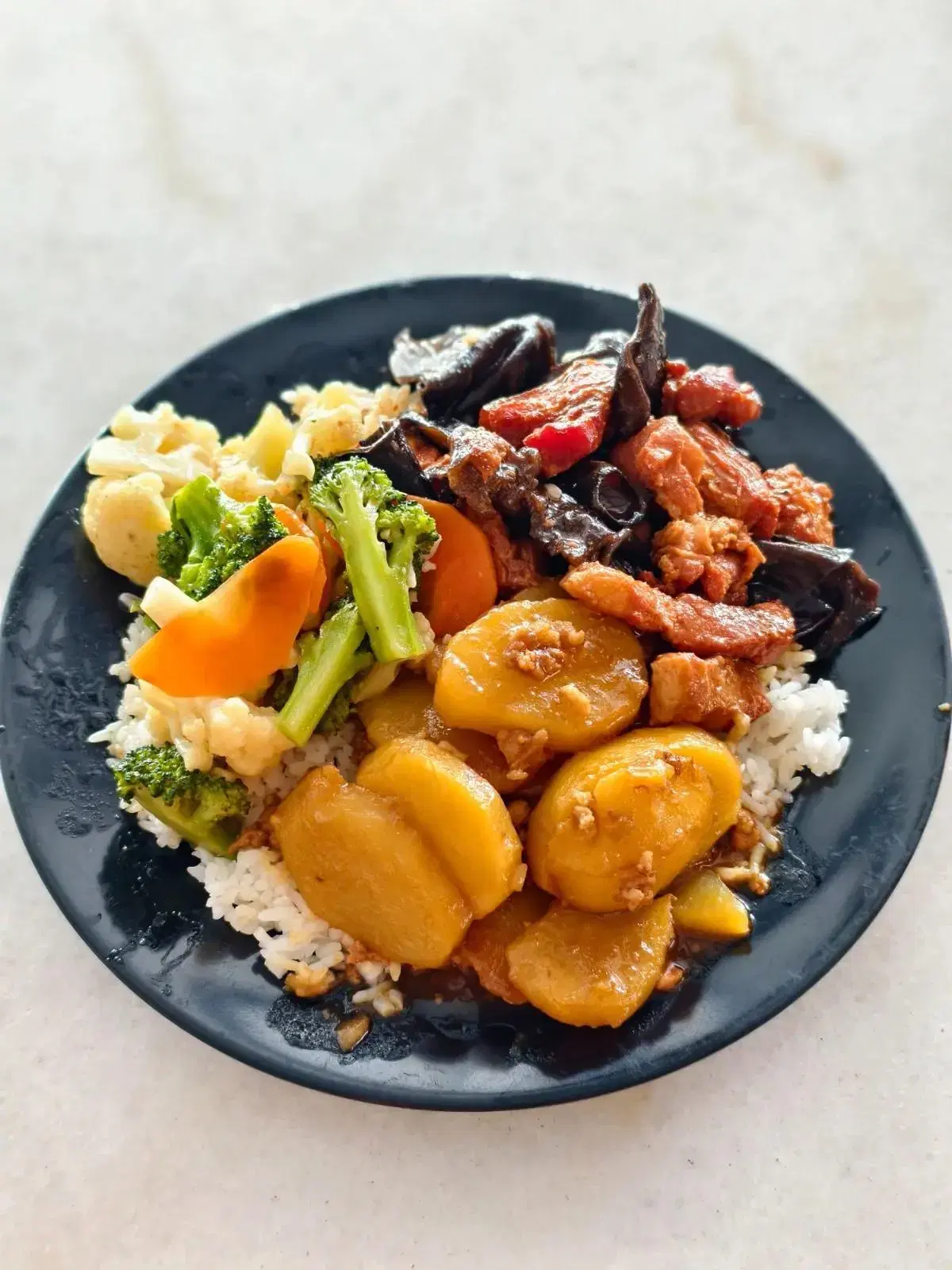 RM18 economy rice at Tanjung Malim