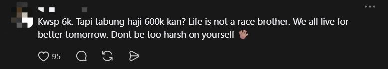 28yo M'sian Asks Whether He's A 'Failure' For Having Only RM6K In EPF Savings comment 1